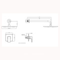 China wholesale wall mounted brass tub faucet concealed hidden shower set